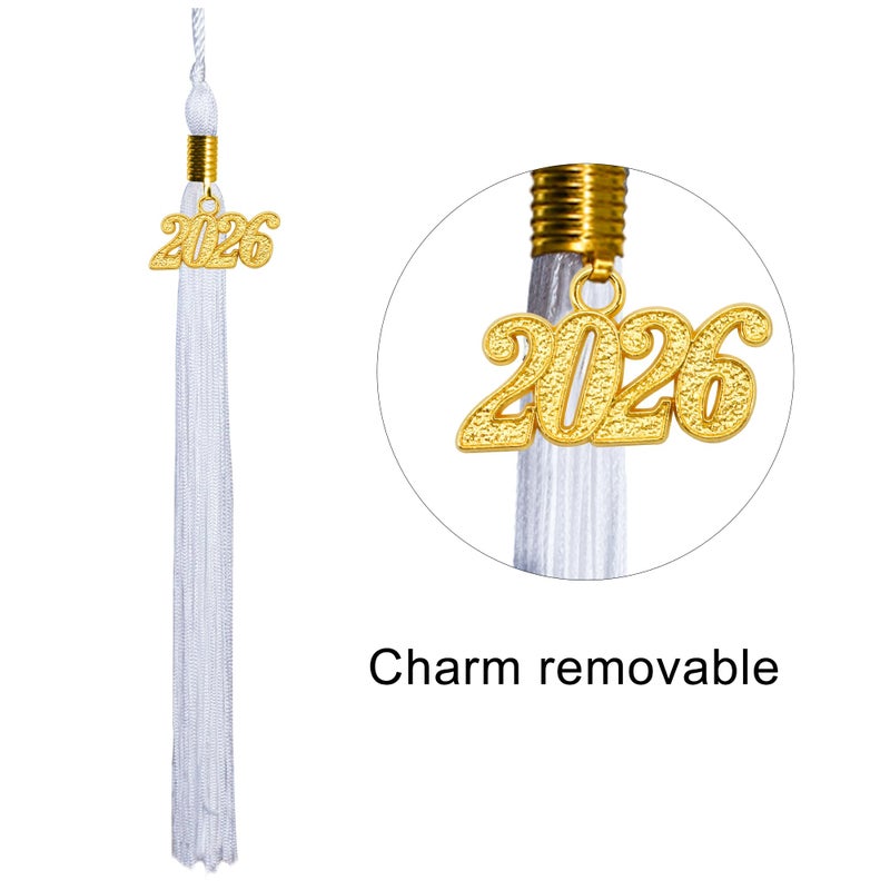 GraduationMall Matte Kindergarten & Preschool Graduation Cap for Kids with 2026 Tassel White - Image 4
